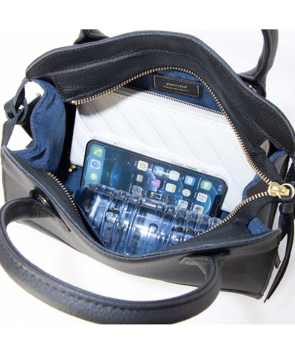 UNBILLION ペルケ perche / 牛革スクエア2way手提げ 