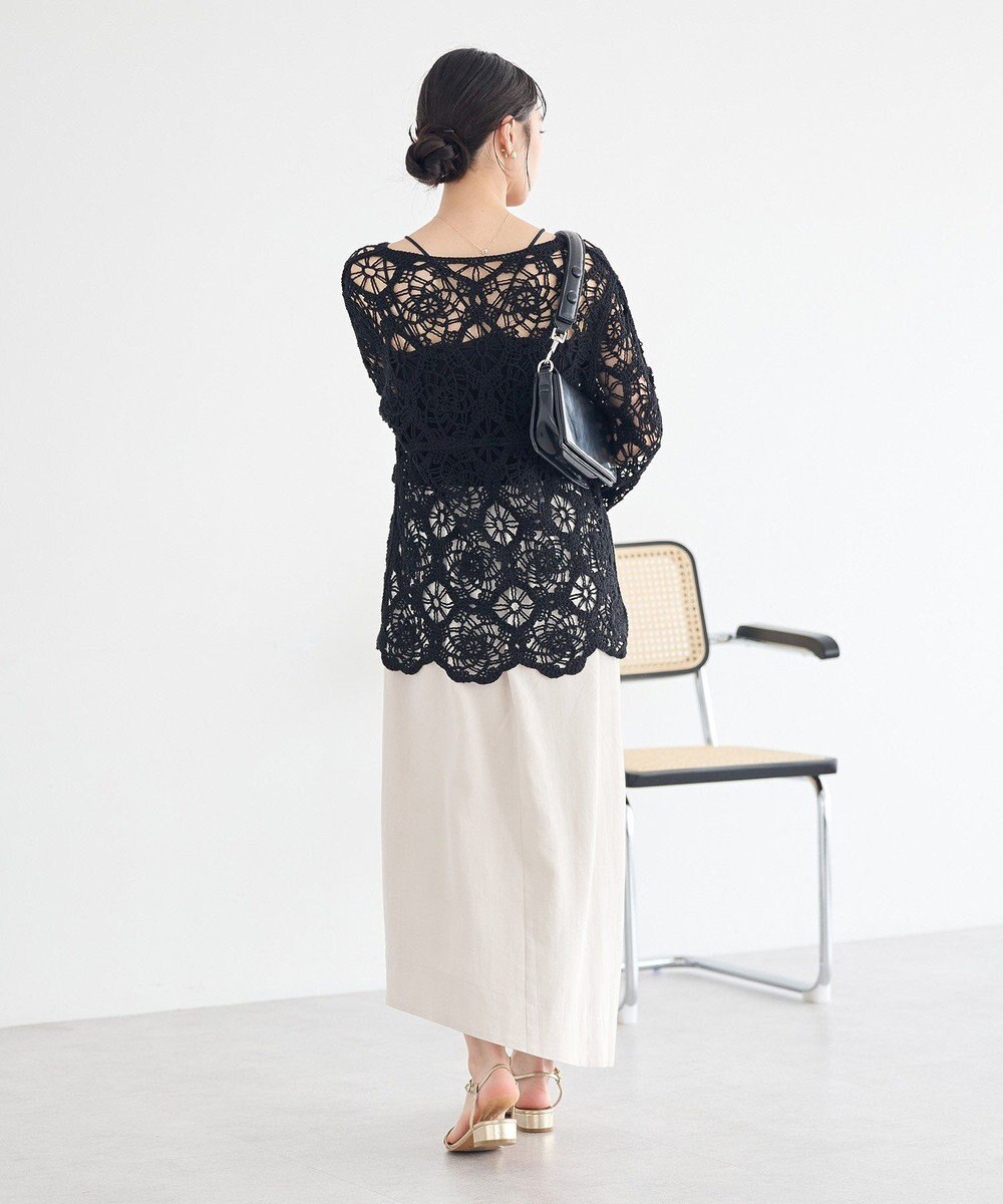 earth music&ecology クロシェ風プルオーバー 