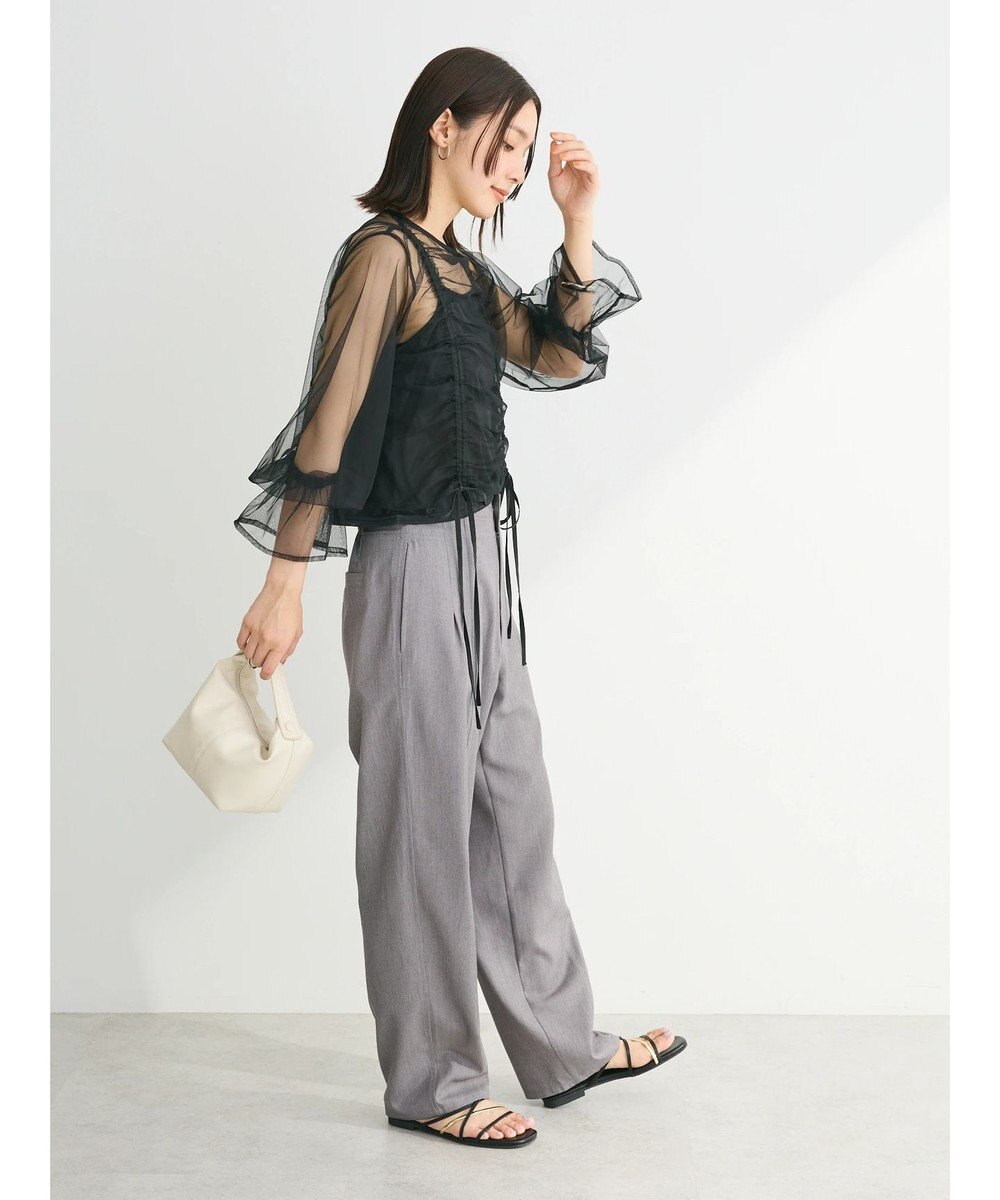 Green Parks ・ＥＬＥＮＣＡＲＥ　ＤＵＥ　チュールギャザーブラウス 