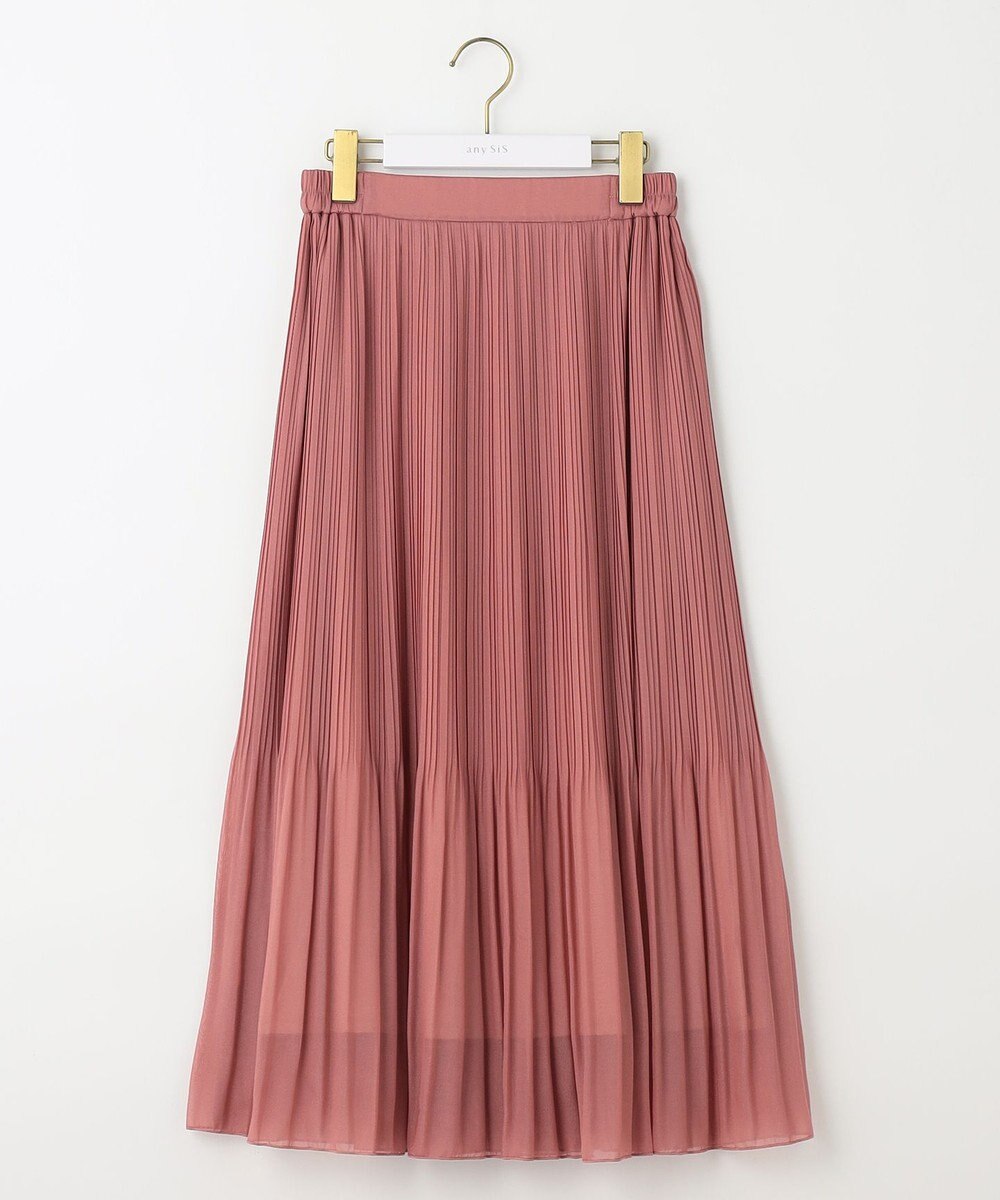ANY SIS L 【洗える】シフォンプリーツ スカート 