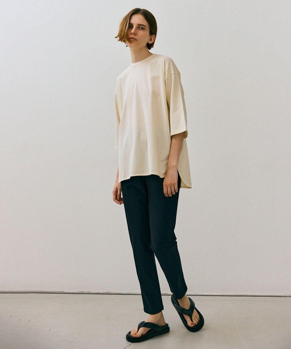 BEIGE， 【BEIGEecru/WEB限定・洗える】JERSEY STITCH / コットンオーバーサイズトップス 