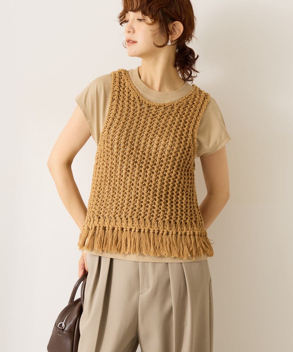 AMERICAN HOLIC 【前後2WAY】フリンジショートベスト 