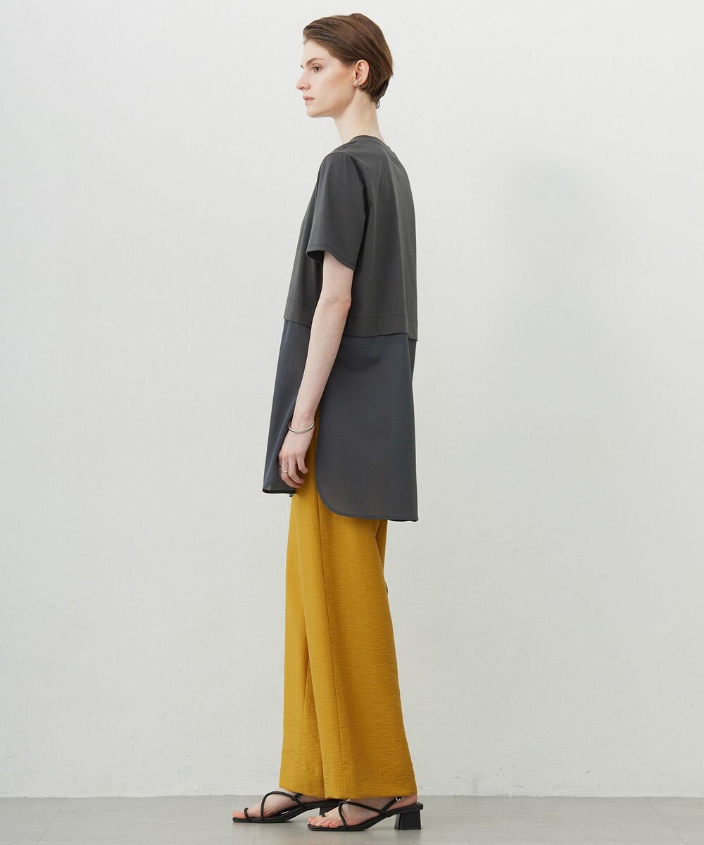 ICB L 【人気のため新色追加・UVケア・洗える】シアージャージーコンビ カットソー 