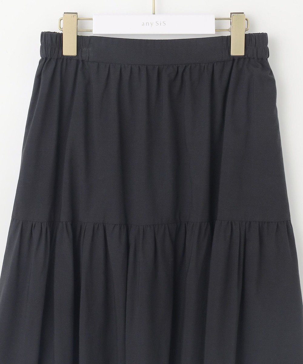 ANY SIS 【洗える】スカラヘムティアード スカート 