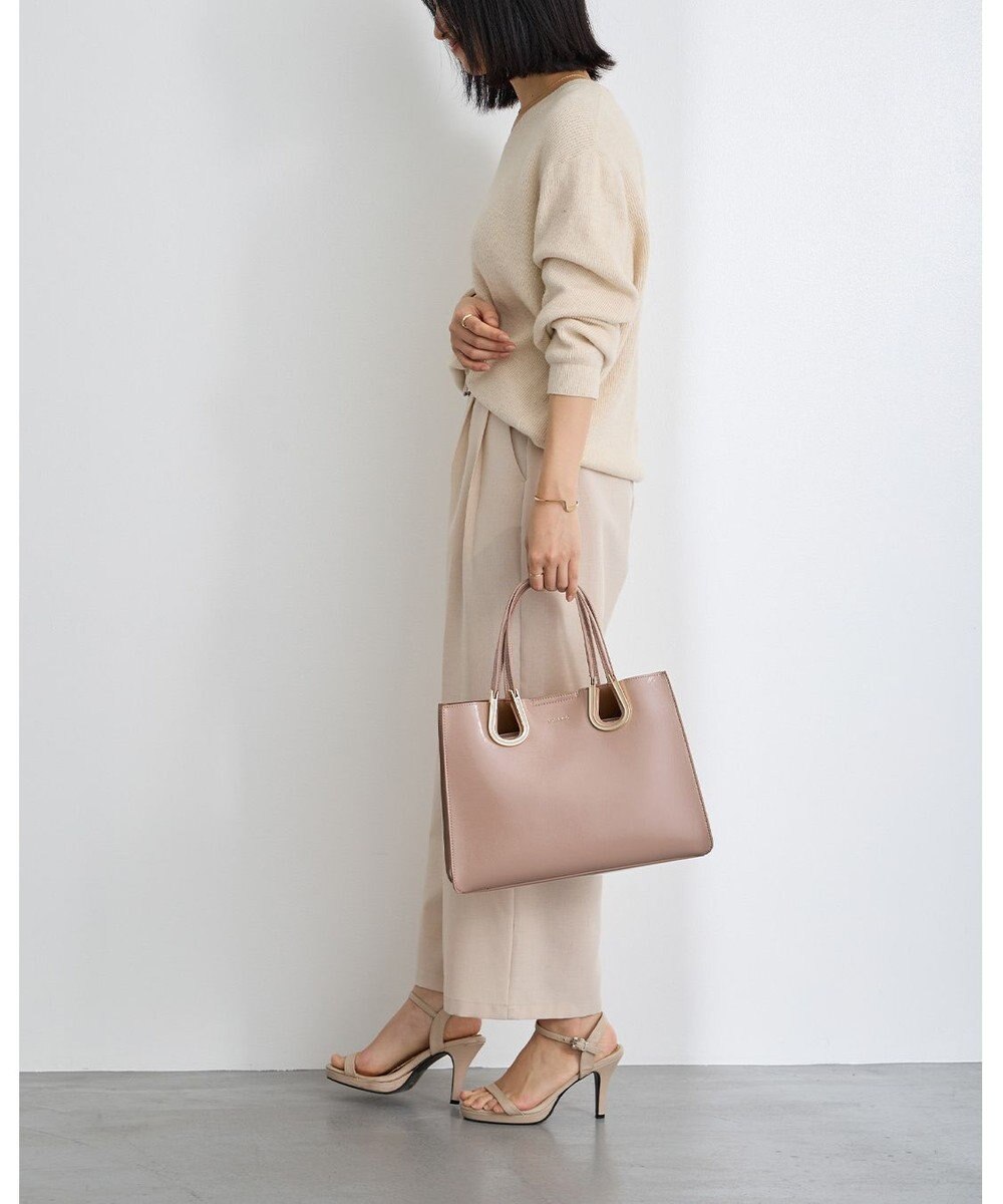 MioFIRANO ホースシューエナメルハンドバッグ 2WAY　FIRANO フィラノ 