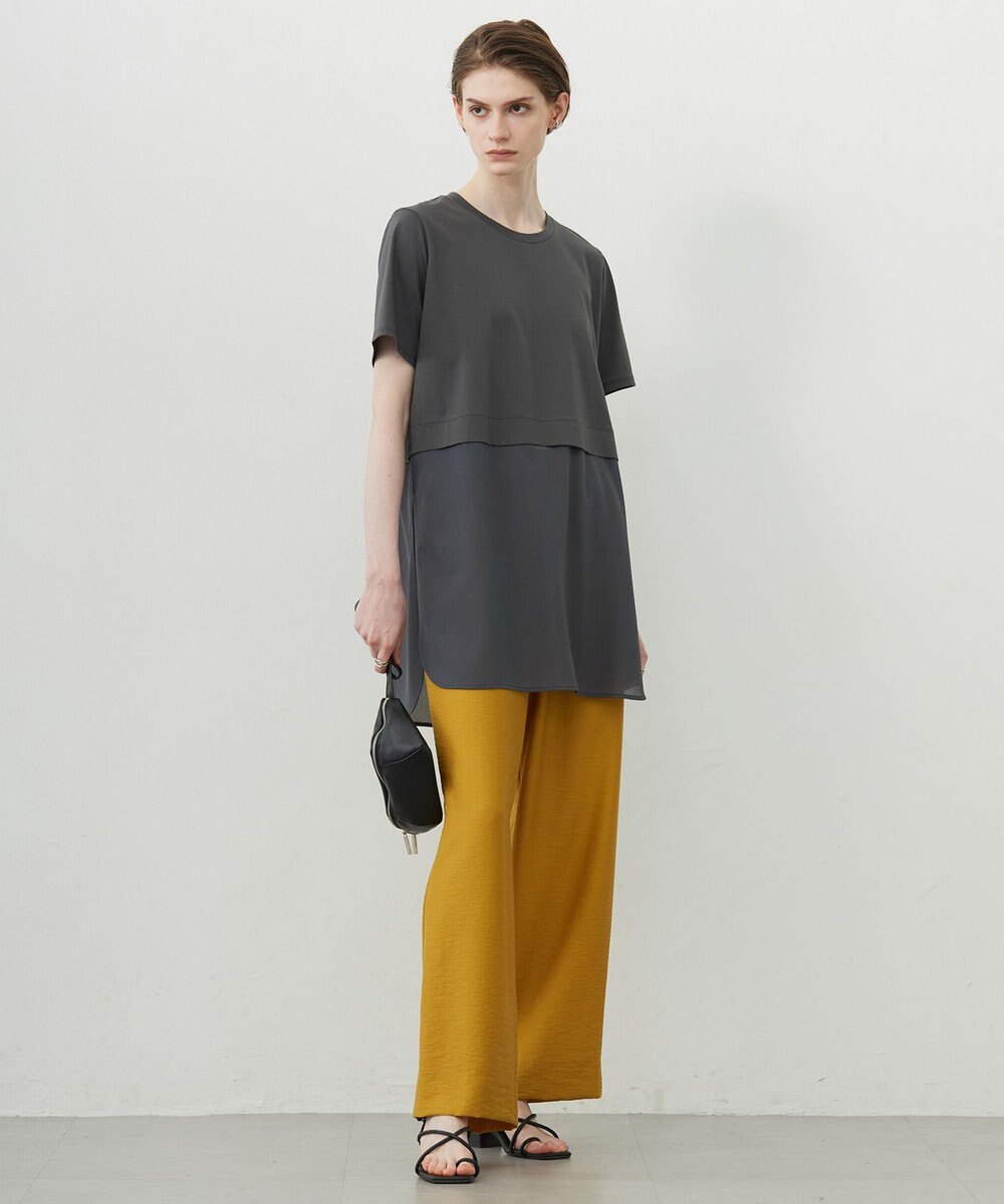 ICB L 【人気のため新色追加・UVケア・洗える】シアージャージーコンビ カットソー 