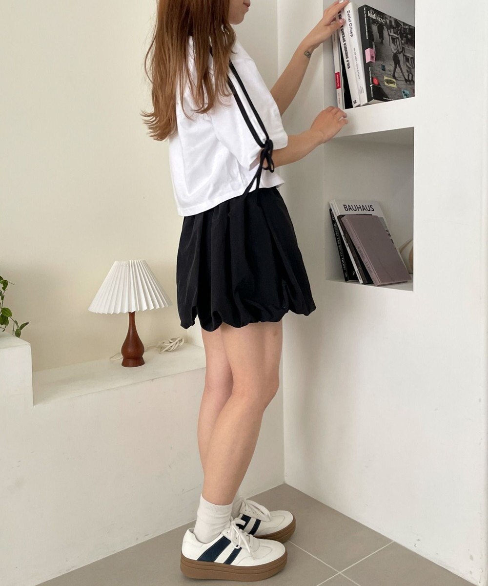 WEGO 2ラインリボングラフィックショートT 