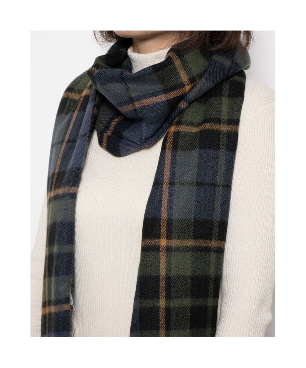 UNBILLION カシュネ cache nez / 静電チェック柄ストール 