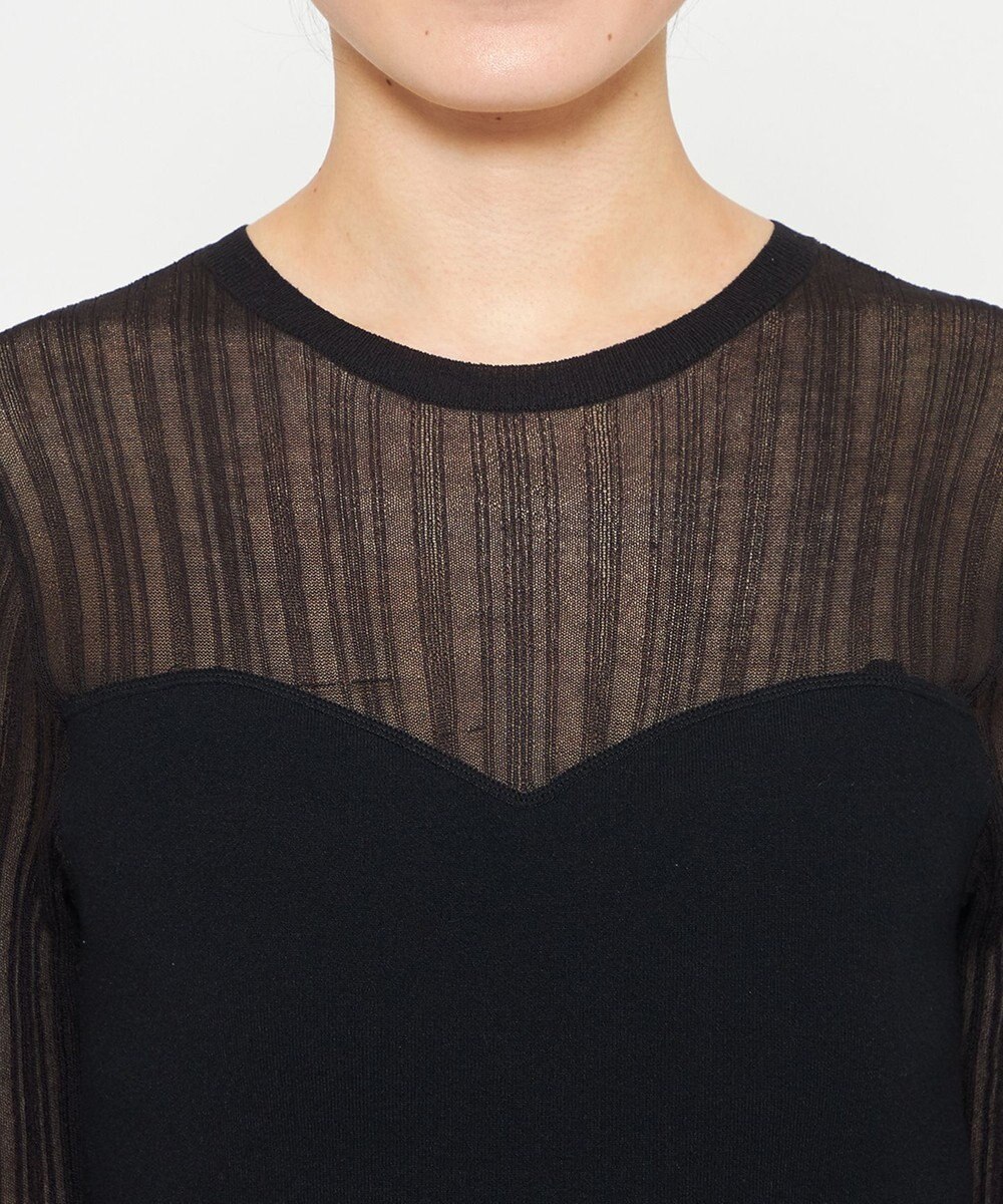 uncrave シルキー ニット コンビ トップス 