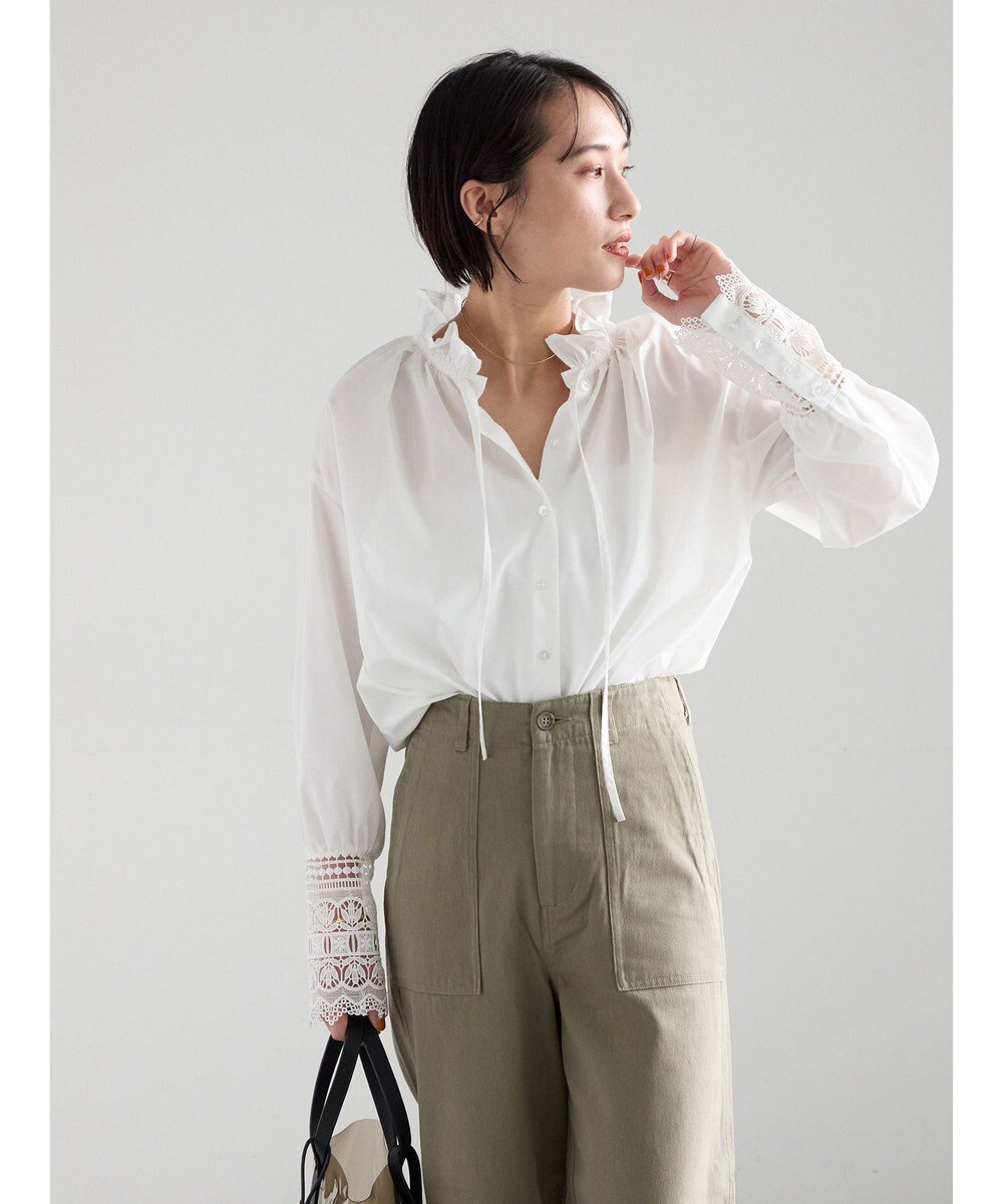 Te chichi レースカフスブラウス 