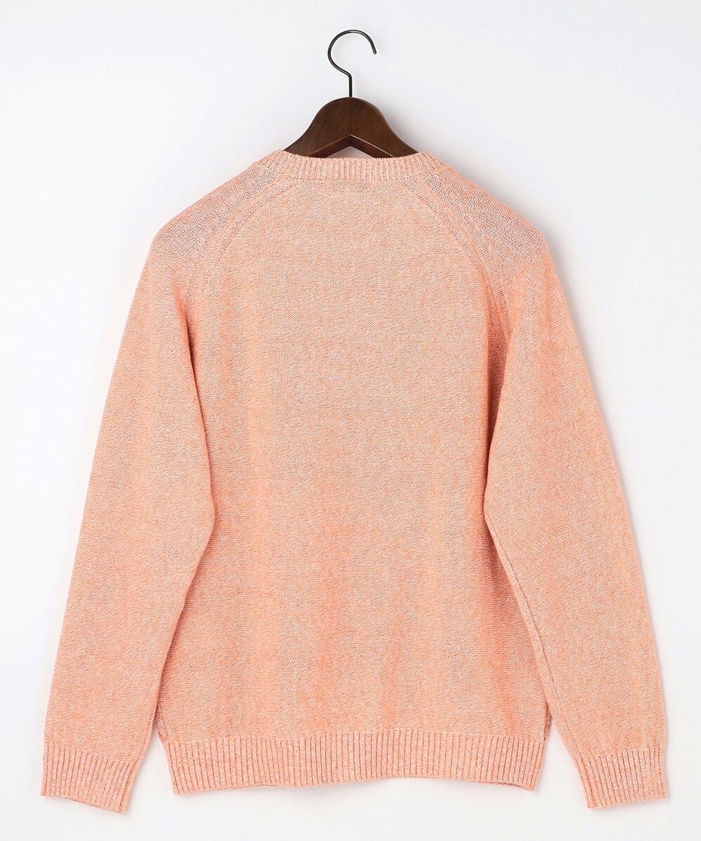 JOSEPH ABBOUD 【キングサイズ・エコ素材和紙使用・日本素材】和紙杢メッシュクルーネック ニット 