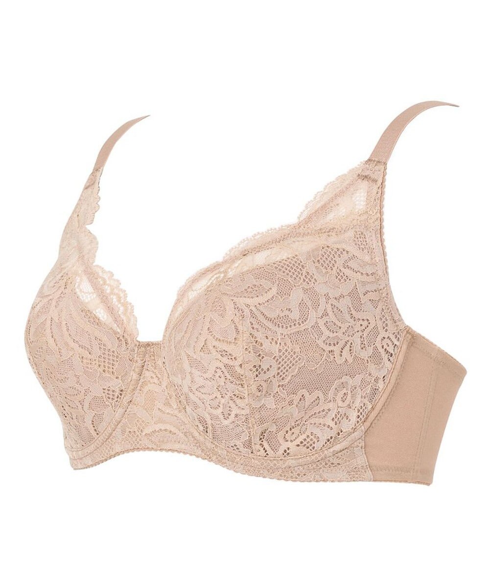 WACOAL ブラジャー フルカップブラ 上胸にフィット 外付けワイヤー ラクなつけごこち 綿混素材(バック) まるみのあるナチュラルシルエット 【EverChic】 レディース BRB284 /ワコール 