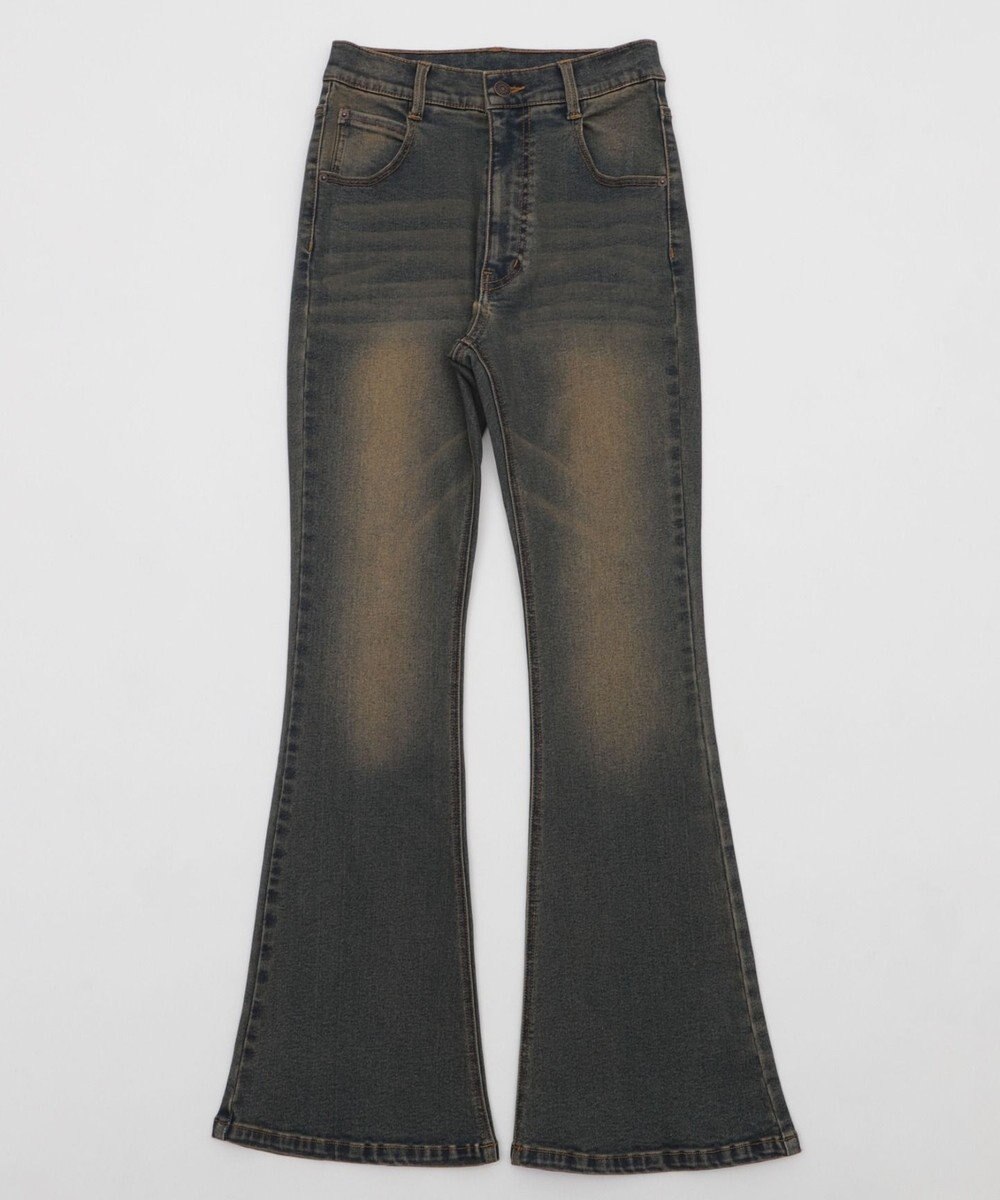 WEGO ストレッチフレアデニムパンツ 