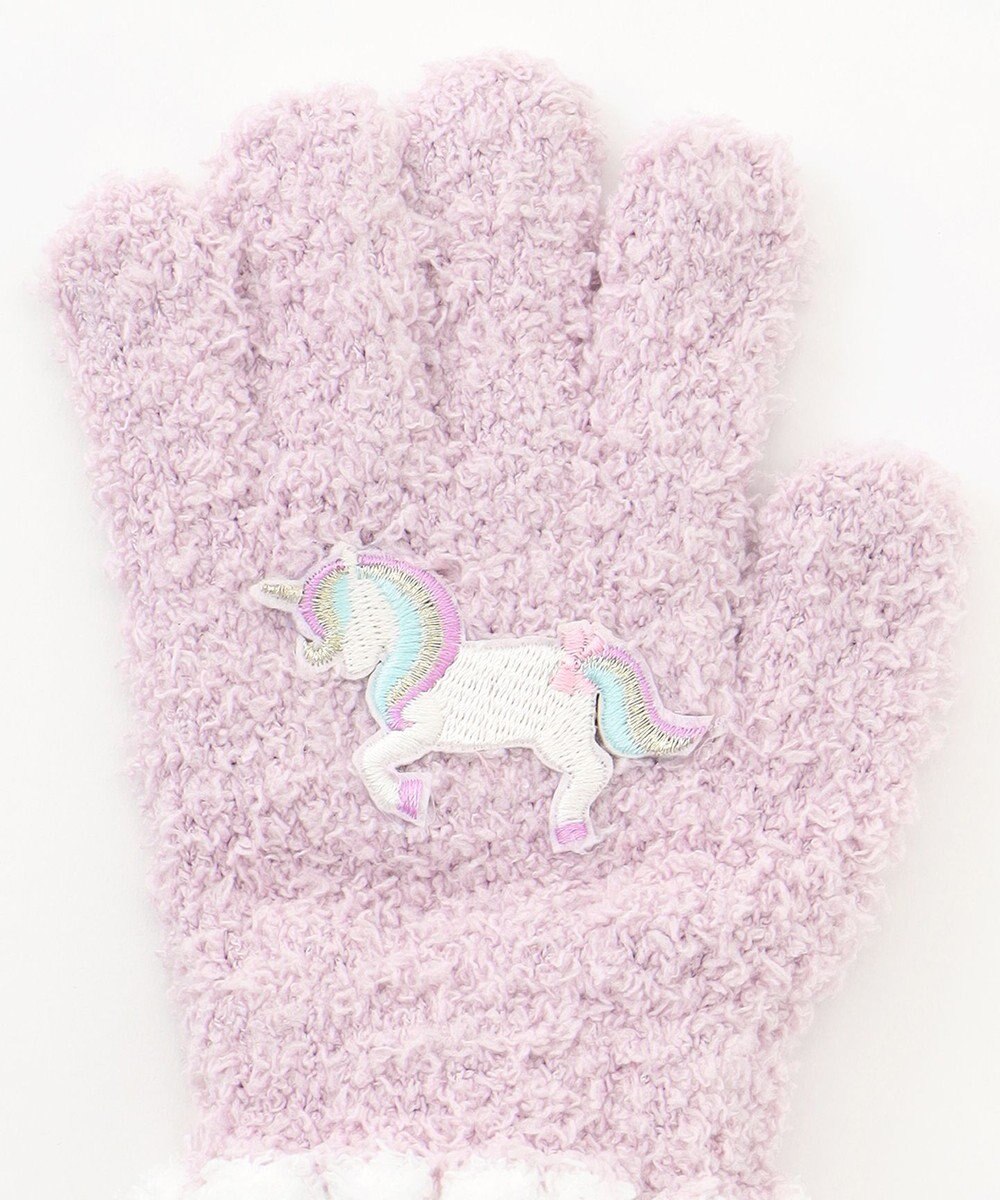 ANY KIDS アニマル 刺繍 手袋 