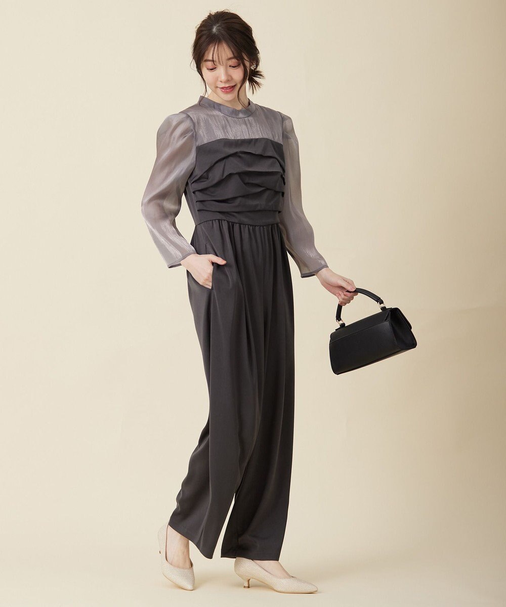 ANY SIS 【洗える】デザインタック コンビネゾン 