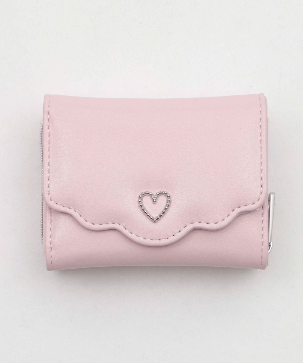 WEGO フリルデザインハートメタルウォレット 