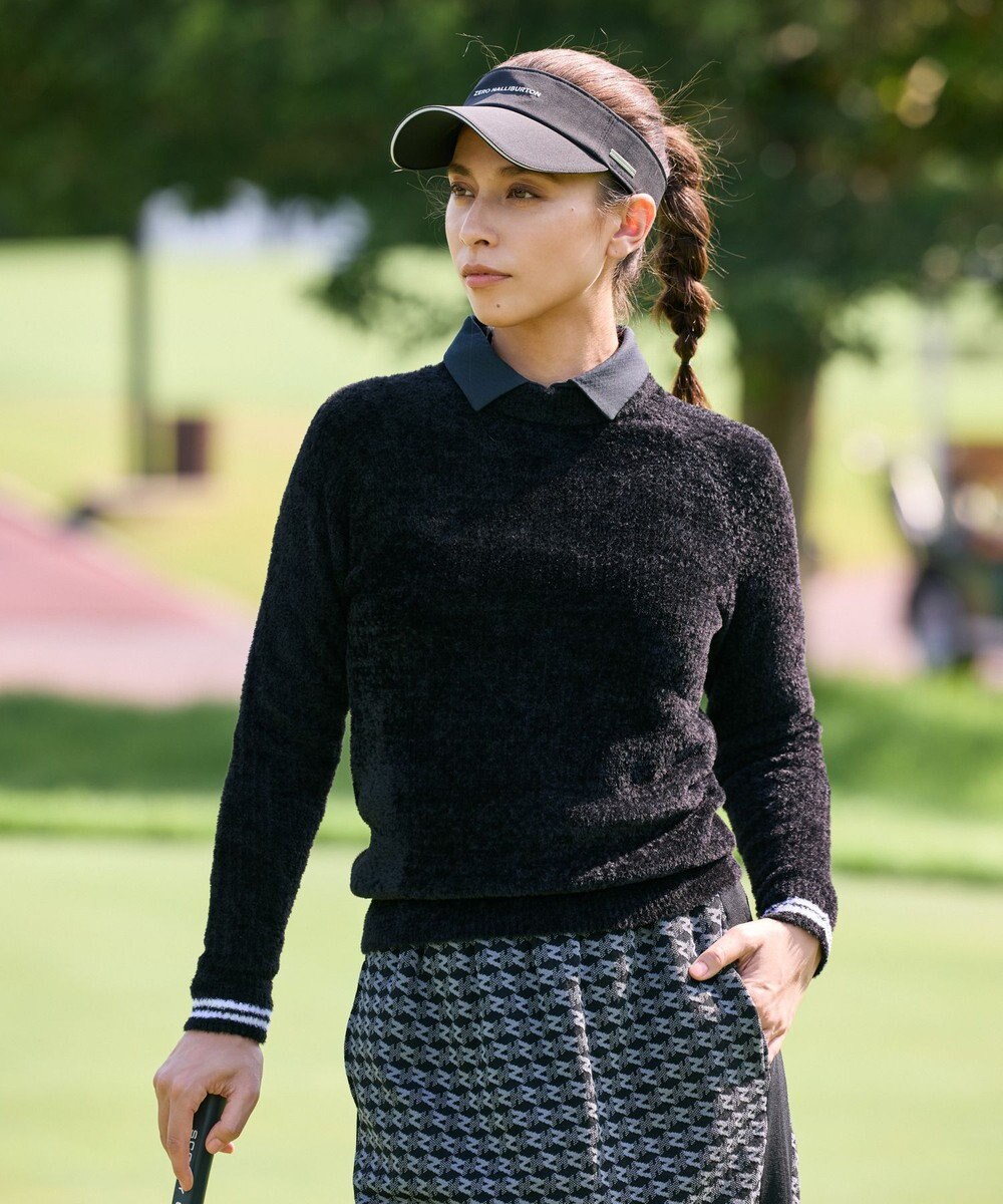 ZERO HALLIBURTON 【快適フィット】メタリックロゴサンバイザー 85064 