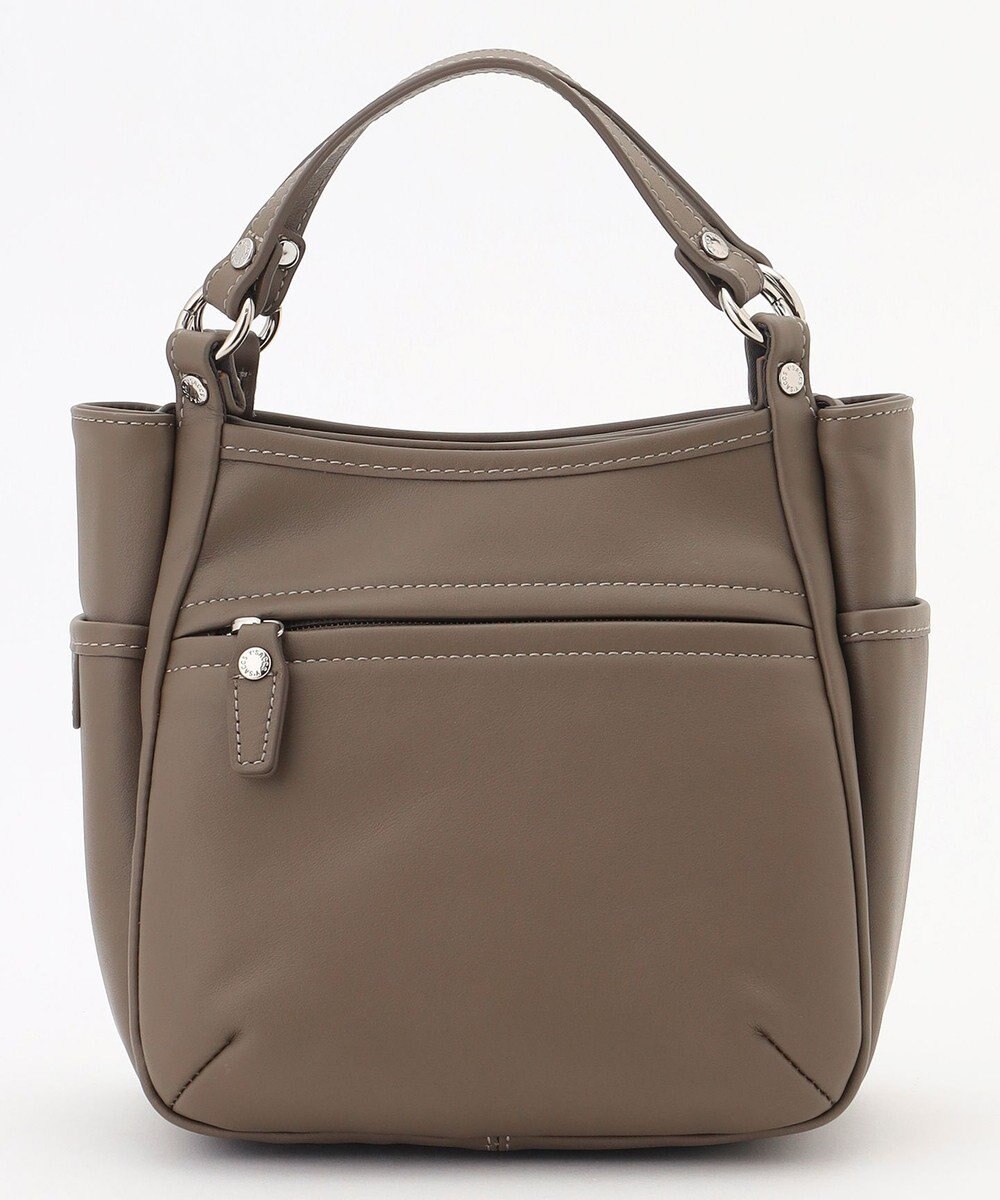 Y'SACCS カウレザー スクエア2wayミニトート 