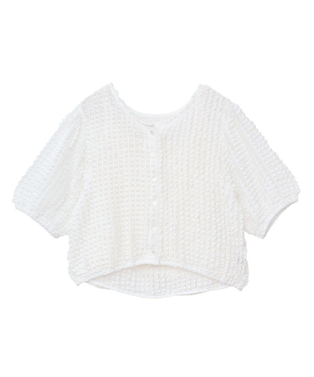 earth music&ecology ミニフリルカットレースアンサンブル 