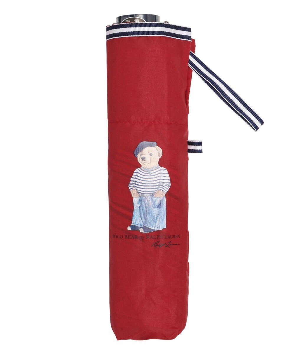 MOONBAT POLO RALPH LAUREN 折りたたみ傘 無地×フレンチベア 軽量 