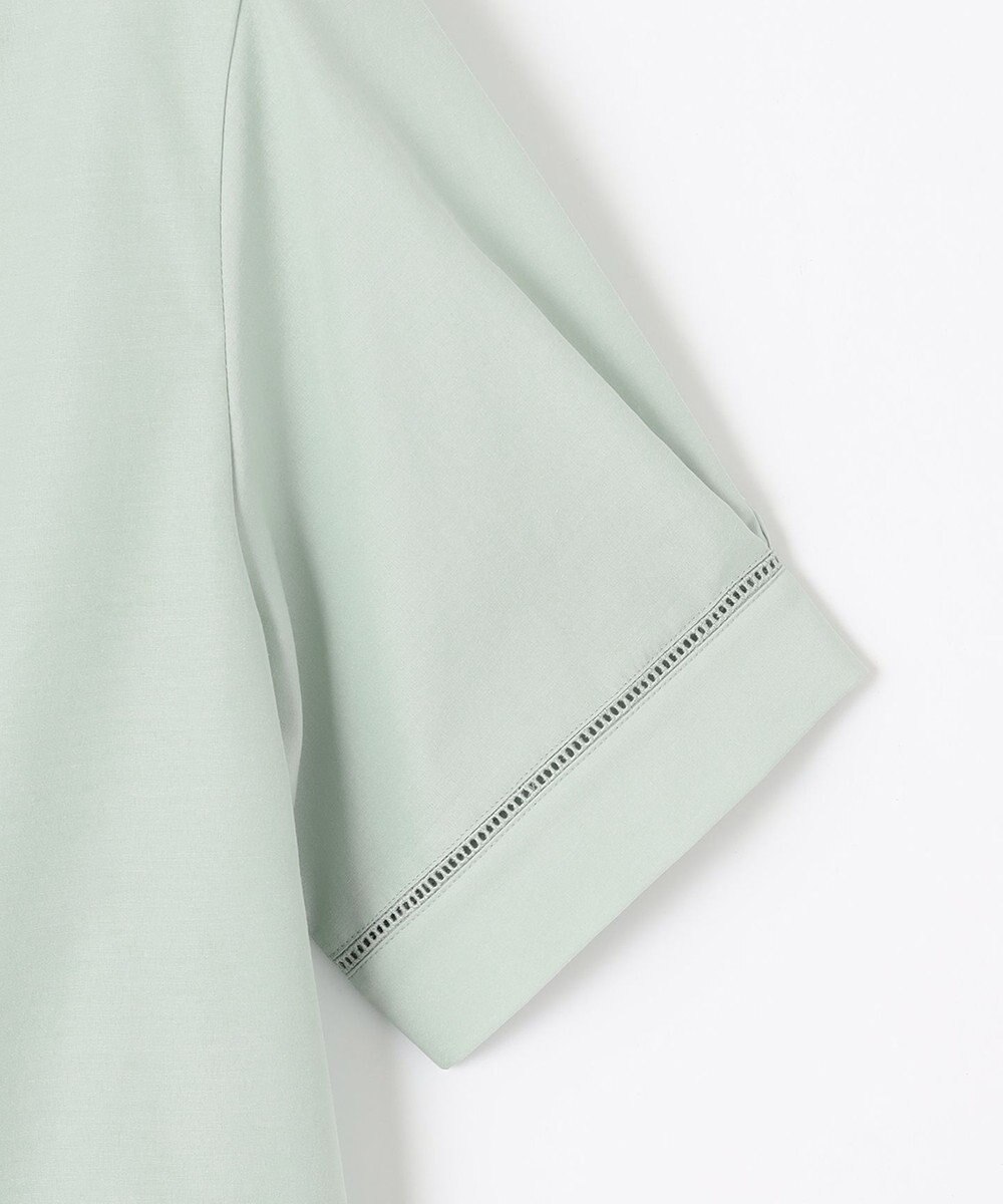 J.PRESS LADIES 【洗える・イージーケア】ライトタンブラー バンドカラー ブラウス 