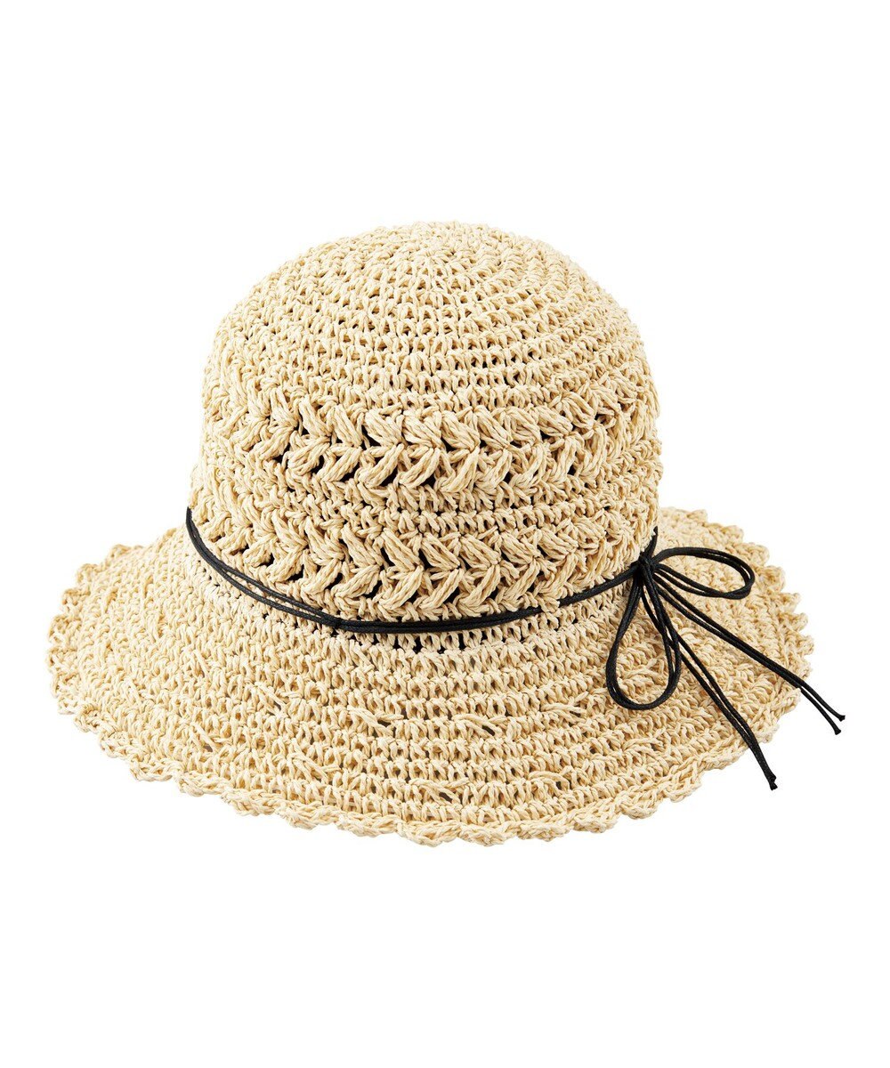 MOONBAT estaa ペーパー編み スカラップクロッシェ /サイズ調整可 