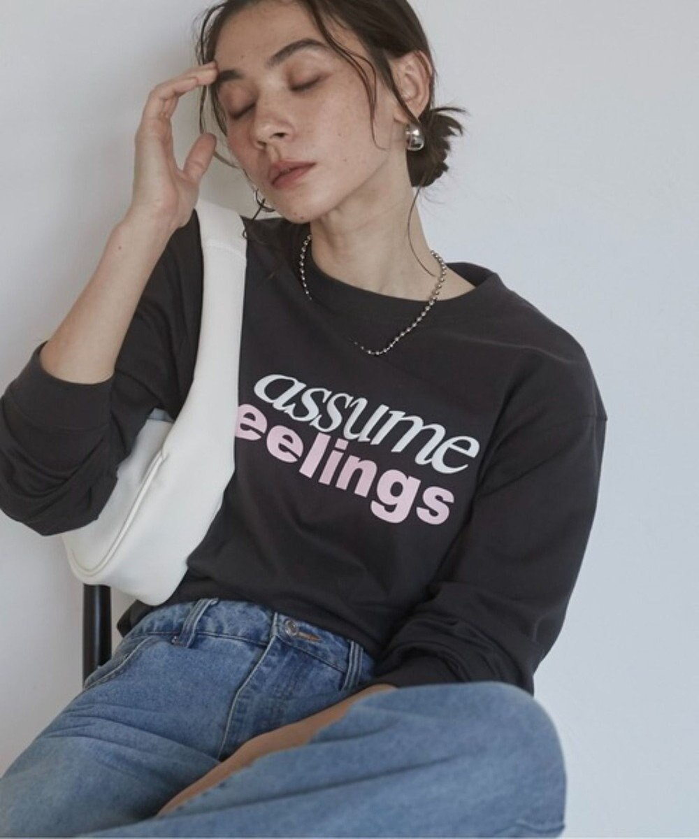 WEGO 【ANGIE VINTAGE】ロゴプリントロンT 