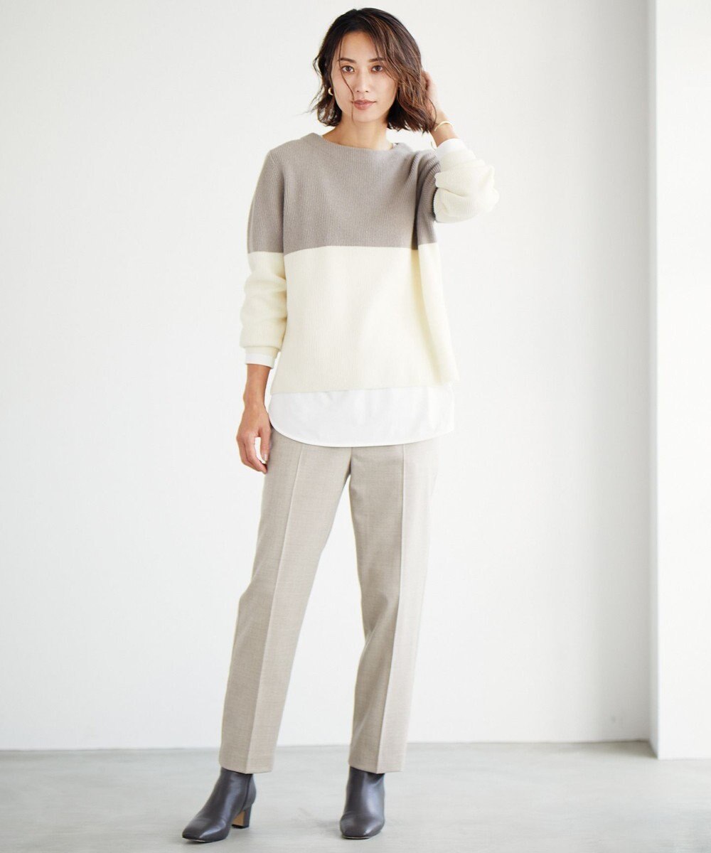 J.PRESS LADIES 【吸水速乾】プレーティングジャージー シャツテール カットソー 