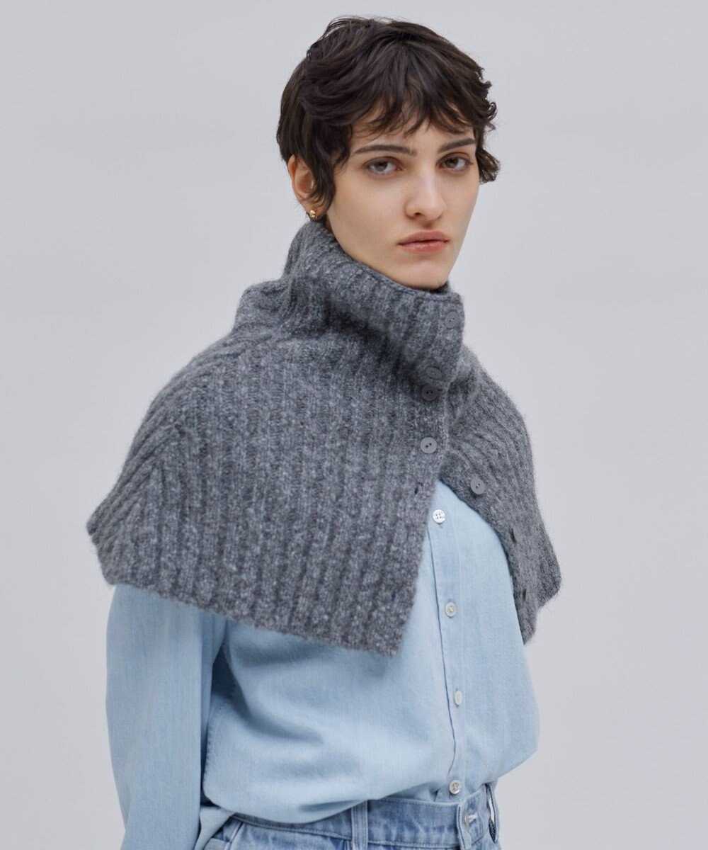 BEIGE， GLAIEULS / アルパカ混インターシャスヌード 