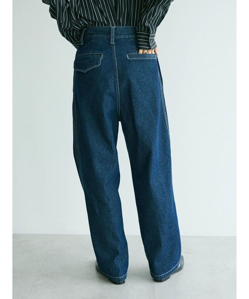 CRAFT STANDARD BOUTIQUE 【ユニセックス】デニム2タックワイドテーパードパンツ 