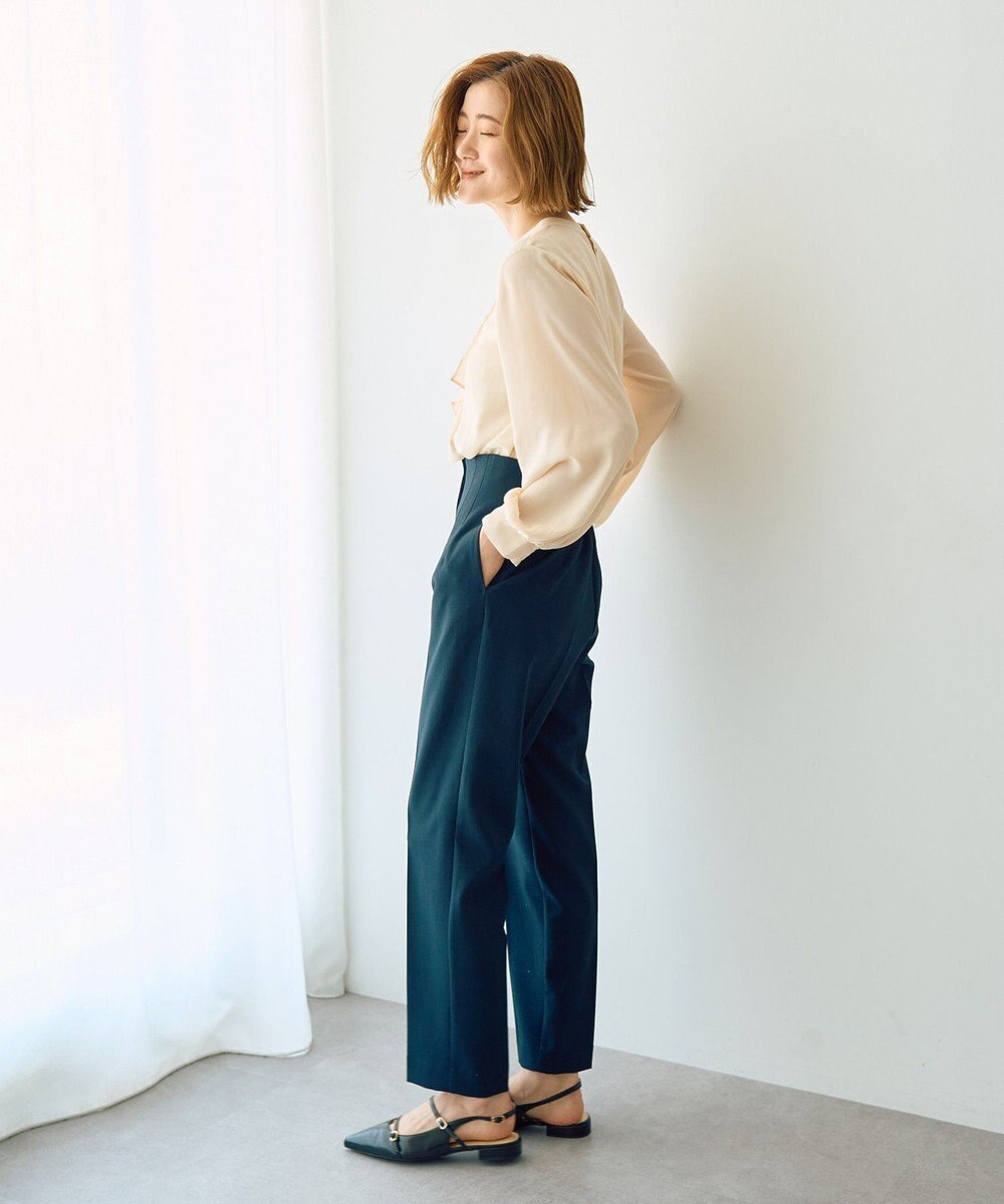 YECCA VECCA スタイルアップテーパードパンツ 