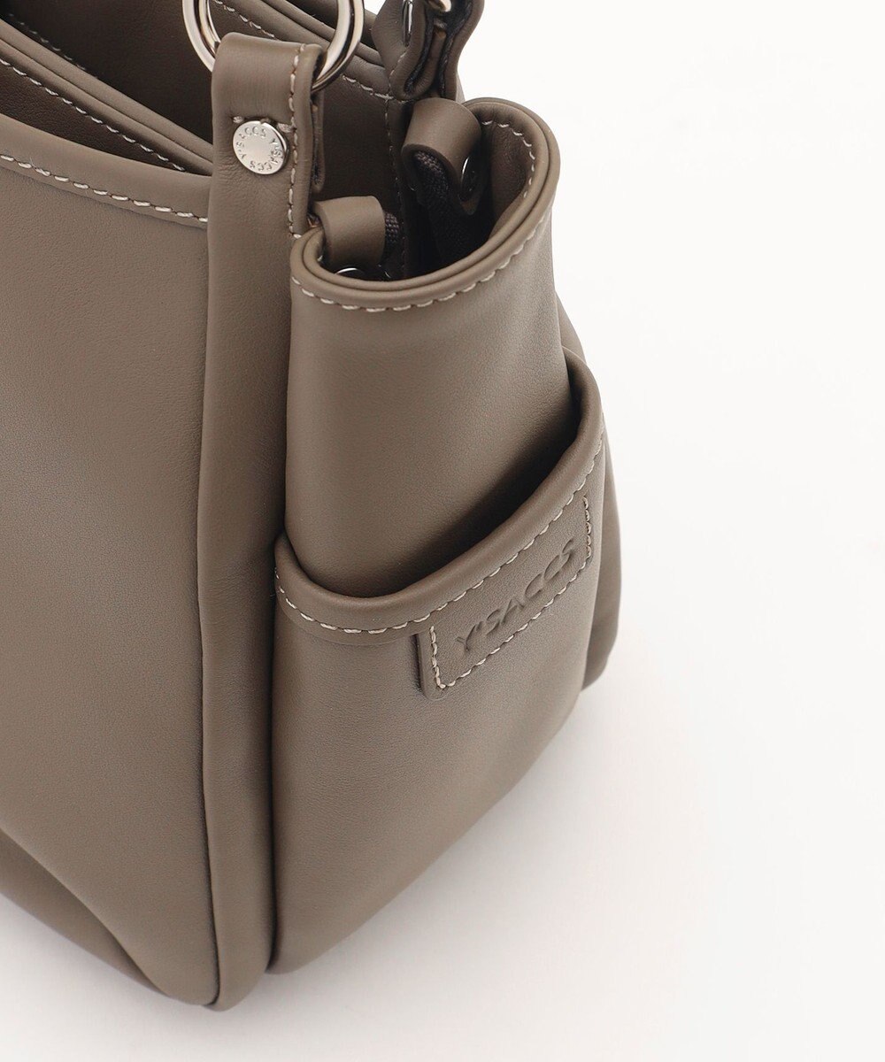 Y'SACCS カウレザー スクエア2wayミニトート 