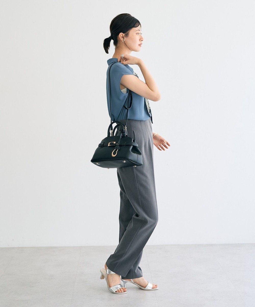 YECCA VECCA スタイルアップテーパードパンツ 