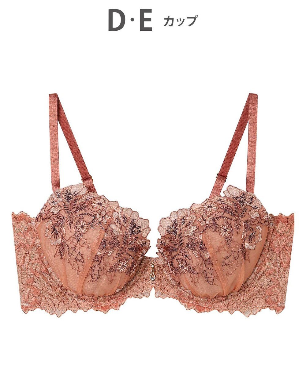 AMPHI ブラジャー ふっくらまる胸キープ 脇高設計 脇・背中スッキリ Gカップまで対応 大きいサイズ 【Hold Day Bra ホールドデイブラ】 BYJ305 アンフィ／ワコール 