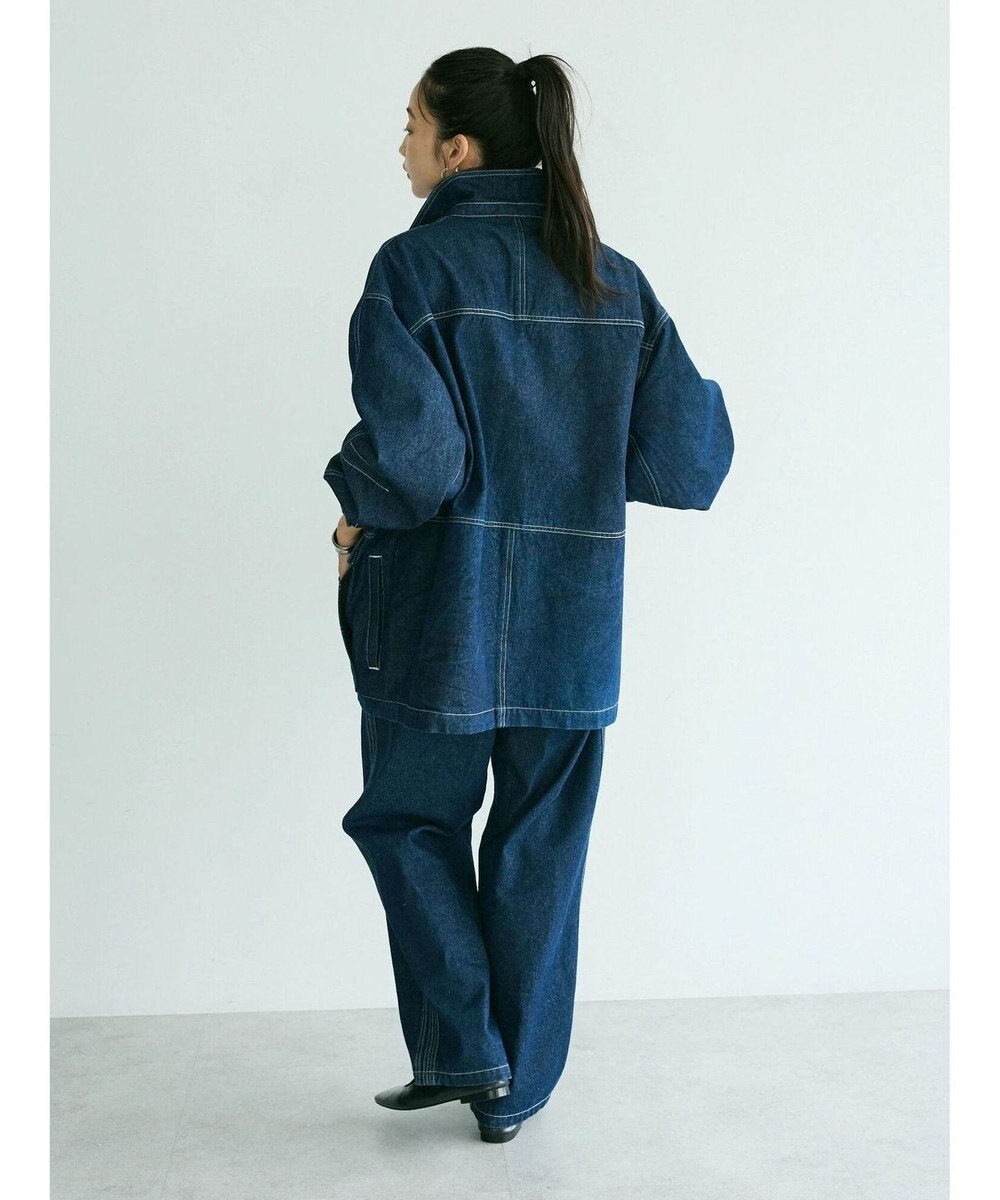 CRAFT STANDARD BOUTIQUE 【ユニセックス】デニム2タックワイドテーパードパンツ 