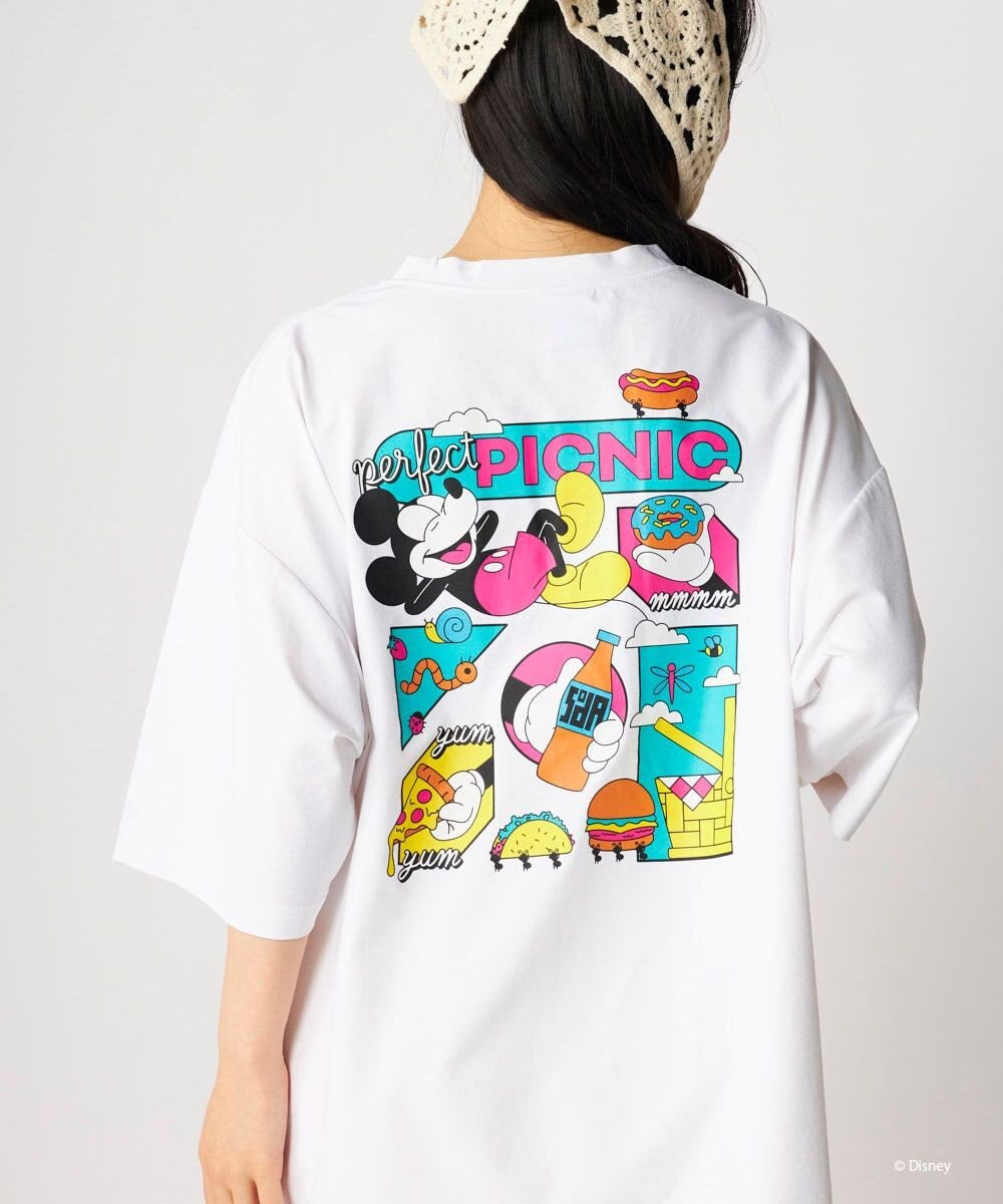 OP／FILA 【Ocean Pacific】ミッキー/水陸両用ビッグTシャツ/ユニセックス 