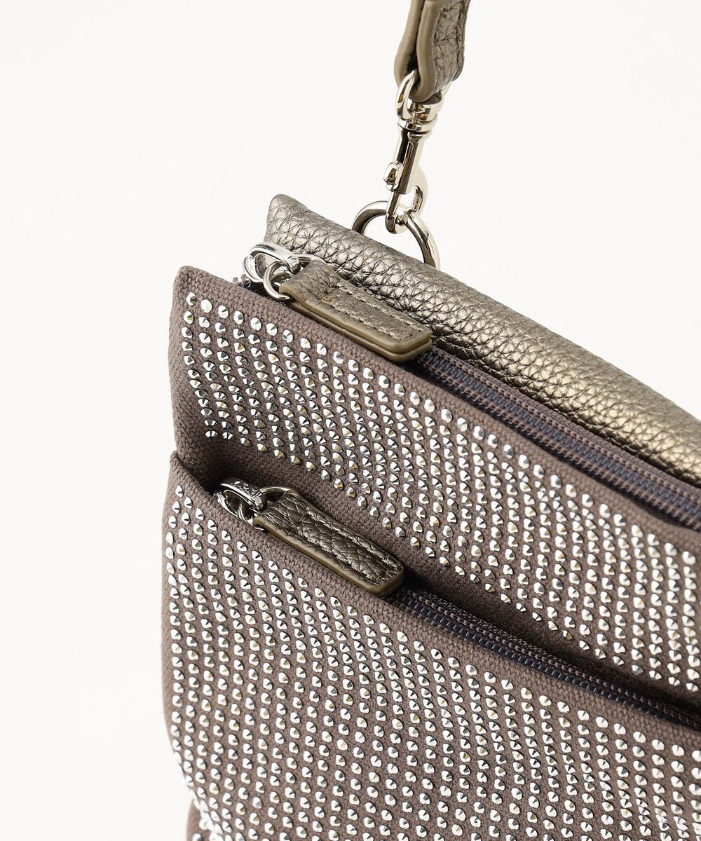 LA BAGAGERIE ラインストーンポシェット 