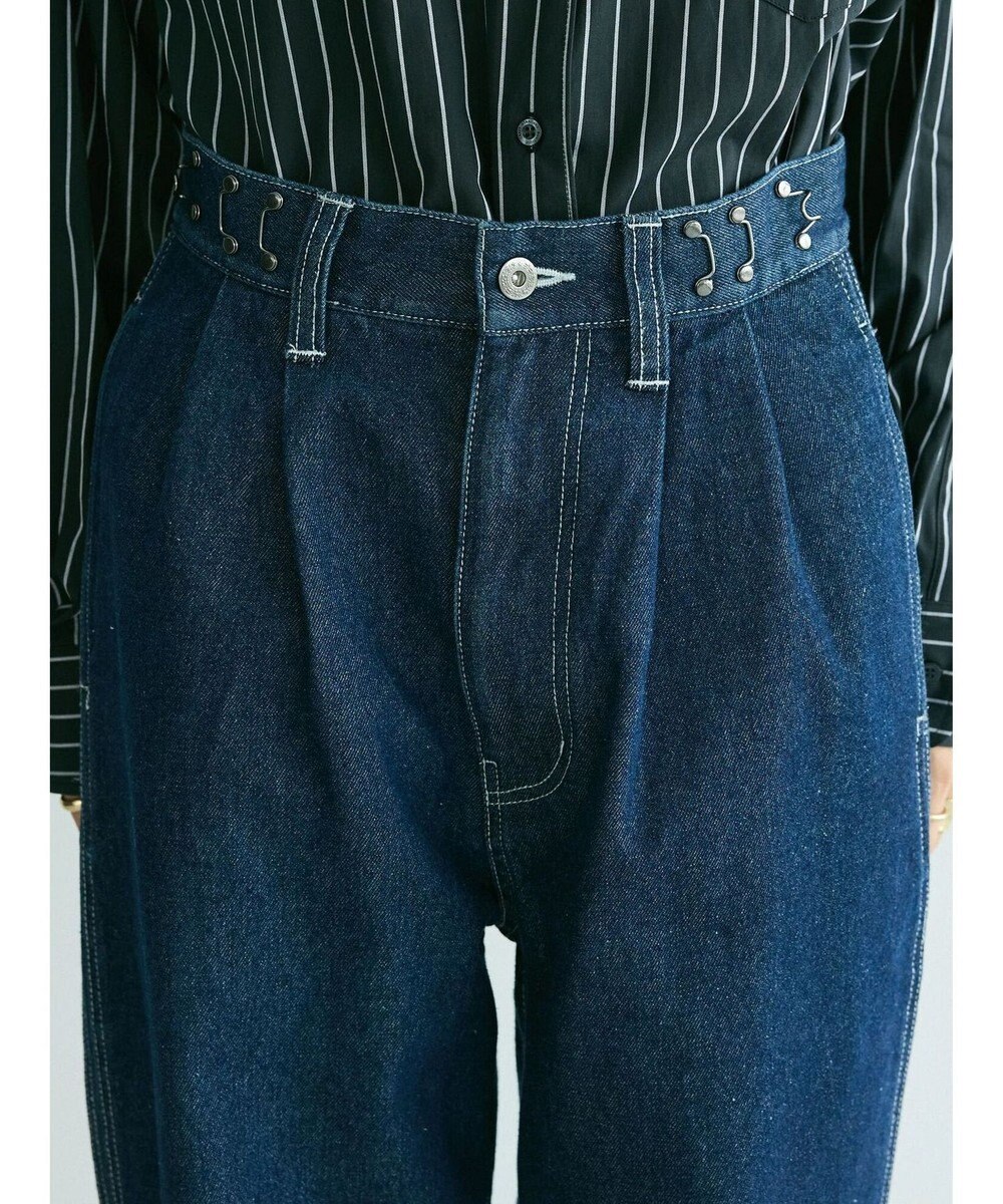 CRAFT STANDARD BOUTIQUE 【ユニセックス】デニム2タックワイドテーパードパンツ 