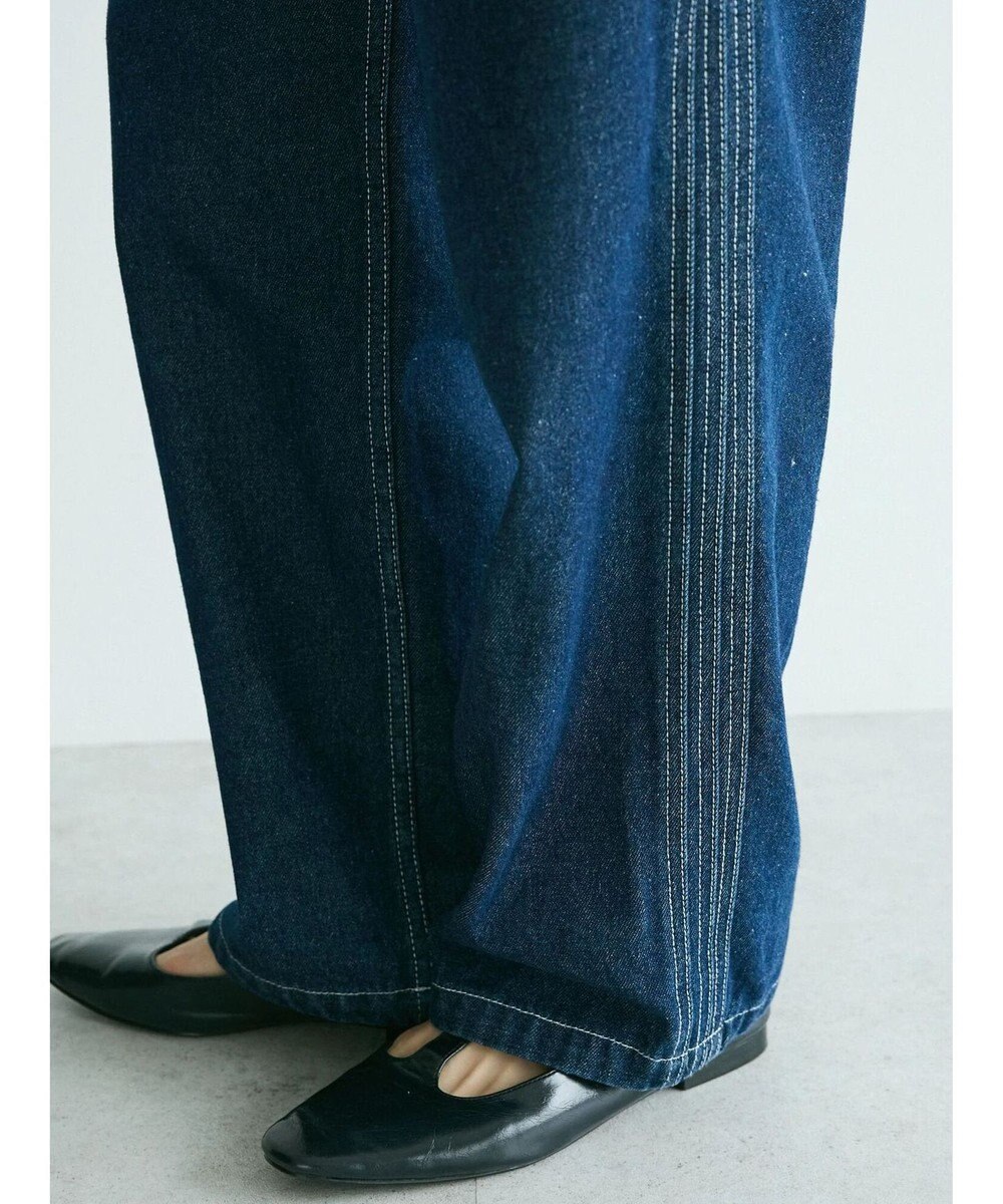 CRAFT STANDARD BOUTIQUE 【ユニセックス】デニム2タックワイドテーパードパンツ 