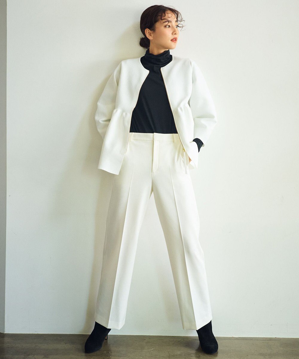 23区 【CLASSY.2月号掲載/洗える】TRストレッチギャバ ワイドパンツ 