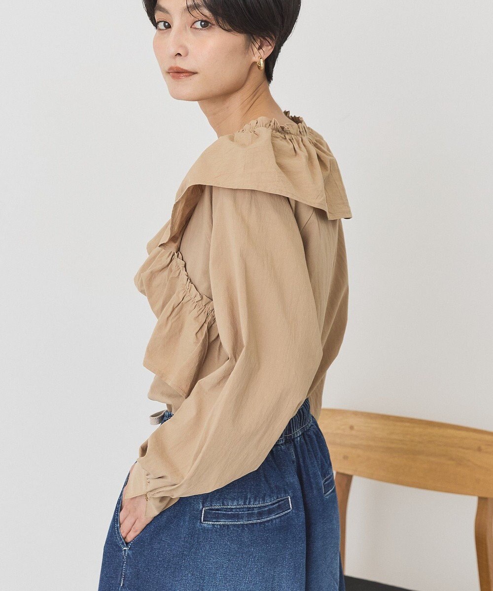 AMERICAN HOLIC フリルVネックブラウス 