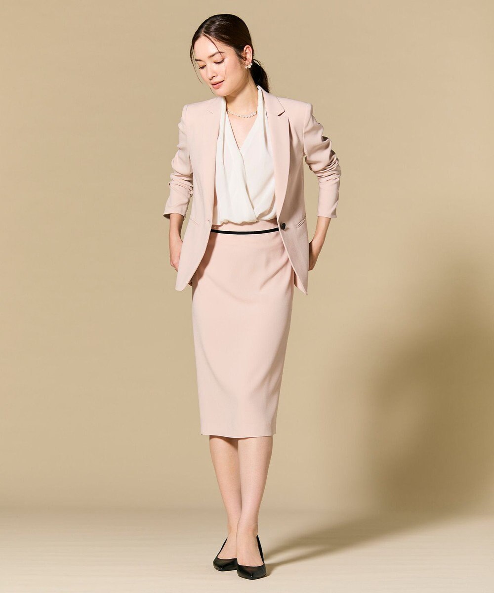 BEIGE， OLIVE / カシュクールフレンチスリーブブラウス 