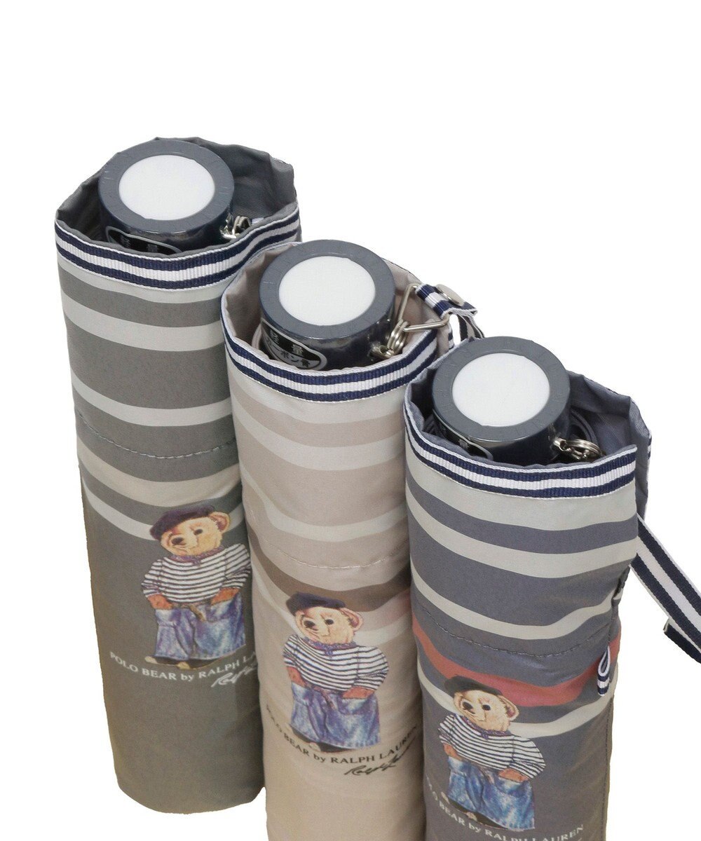 MOONBAT 【大きめ/軽量】POLO RALPH LAUREN （ポロ ラルフローレン）折りたたみ傘 FRENCH BEAR 55cm 