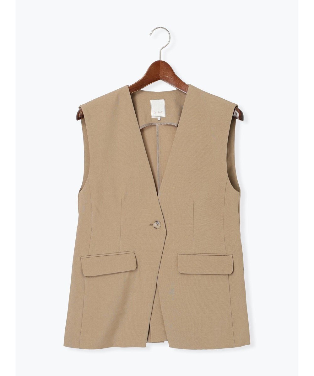 Te chichi 麻調Yカラージレ 