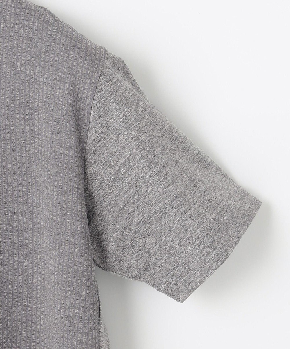 JOSEPH ABBOUD 【キングサイズ・オーガニックコットン使用】JOE COTTONサッカーVネック Tシャツ 