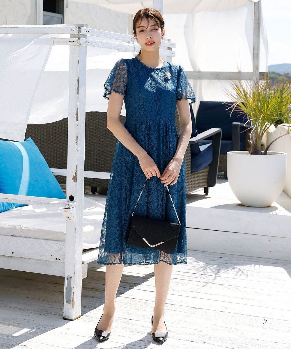 Tiaclasse V字プレート付きラメパーティーバッグ 