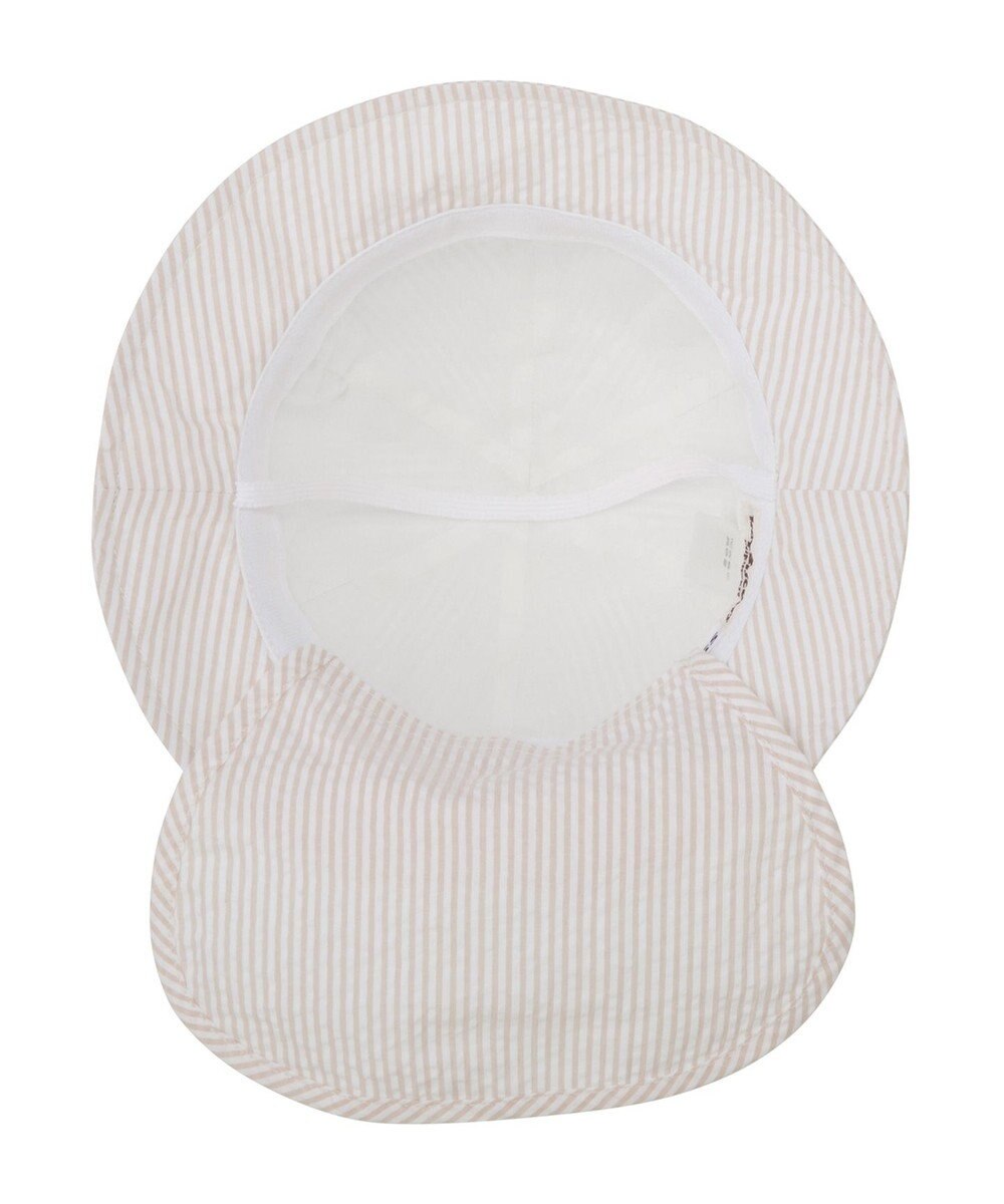 MIKI HOUSE HOT BISCUITS 【44-54cm】サッカー素材 ストライプ柄クロッシェ(帽子) 