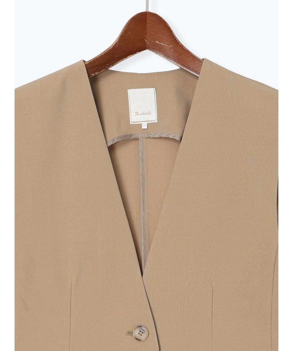 Te chichi 麻調Yカラージレ 