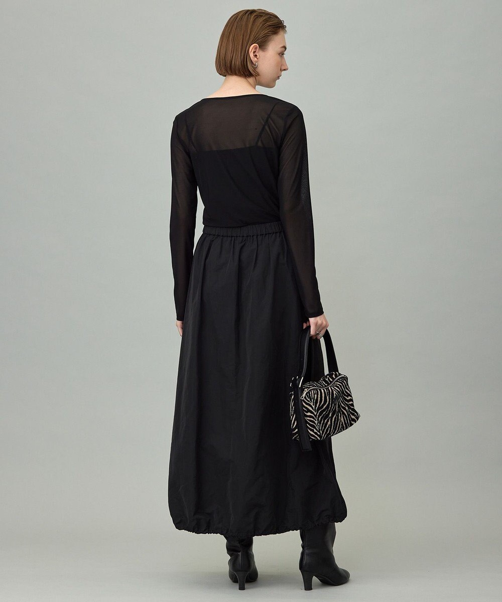 ICB L エステルメモリータフタ バルーンスカート 