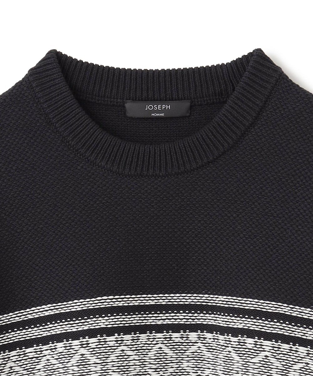 JOSEPH HOMME レボソジャガード 　クルーネックニット 